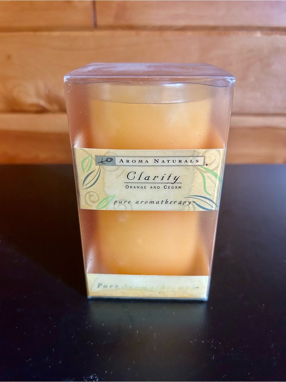 Aroma Naturals "Clarity" Orange & Cedar Scented Candle